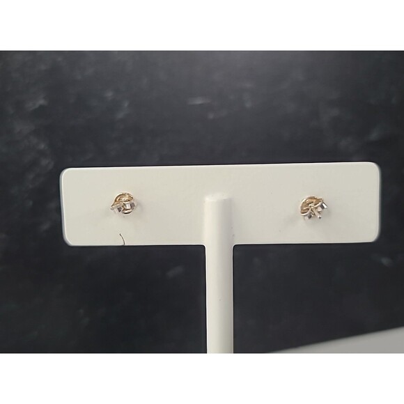 925 Sterling Silver Enamel Butterfly Stud Earrings Vintage - Picture 8 of 10